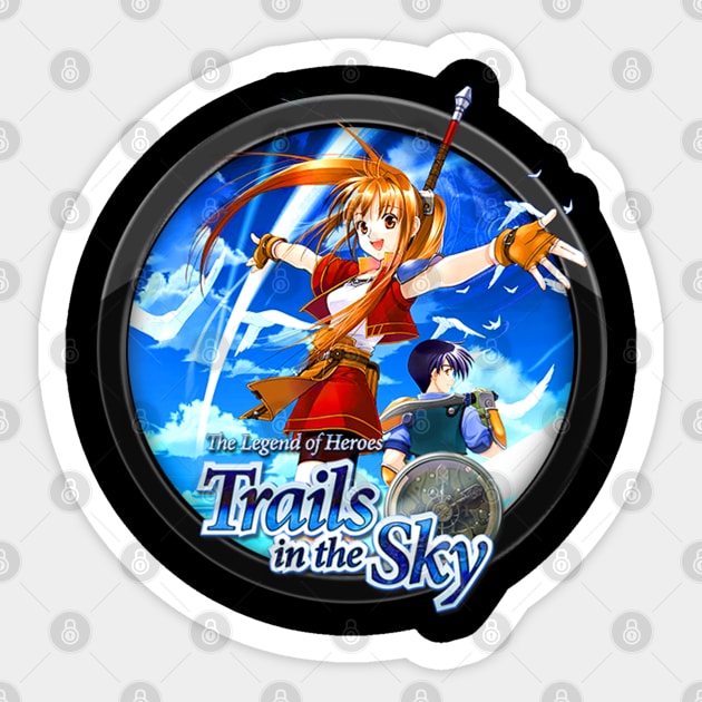 Trails of Cold Steel In Circle Logo XXVI Sticker by RayyaShop